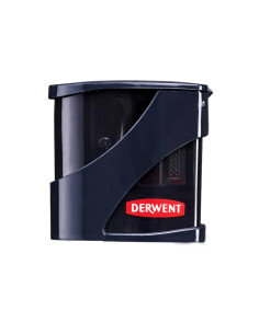 DW-2306123,Ascutitoare Derwent Professional, metalica, duala, cu rezervor, pentru creioane pana la 11 mm, negru