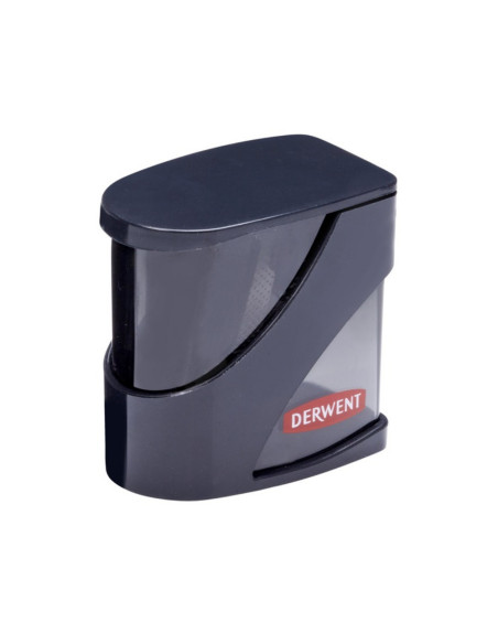 DW-2306123,Ascutitoare Derwent Professional, metalica, duala, cu rezervor, pentru creioane pana la 11 mm, negru