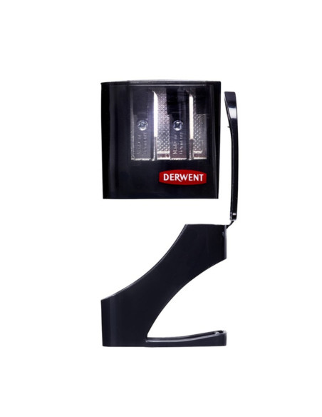 DW-2306123,Ascutitoare Derwent Professional, metalica, duala, cu rezervor, pentru creioane pana la 11 mm, negru