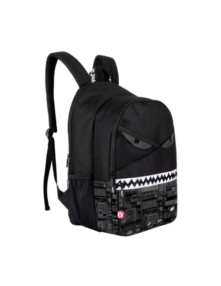 ZP-379395,Rucsac ZIPIT Razor cu 2 compartimente + 1 compartiment cu incuietoare - Black Tech