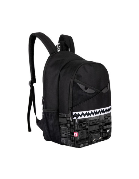 ZP-379395,Rucsac ZIPIT Razor cu 2 compartimente + 1 compartiment cu incuietoare - Black Tech