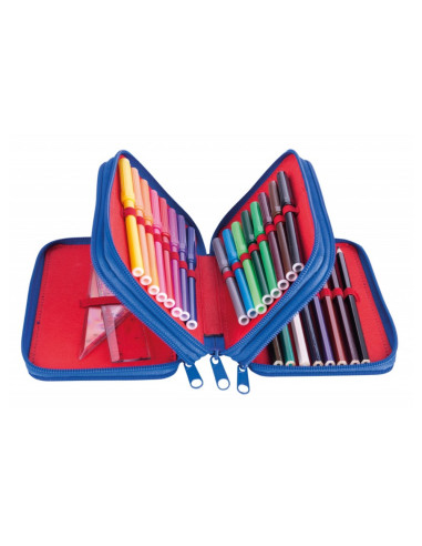 GB-6768BTS71PL-01,Penar echipat, 3 compartimente, GIMBOO, Graffiti - albastru