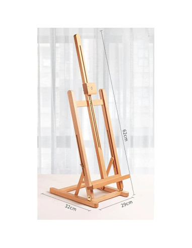 CRDSEV16,Sevalet de masa/birou pentru pictura, din lemn de fag, inaltime 60 cm, M1