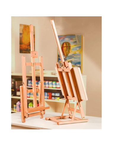 CRDSEV16,Sevalet de masa/birou pentru pictura, din lemn de fag, inaltime 60 cm, M1