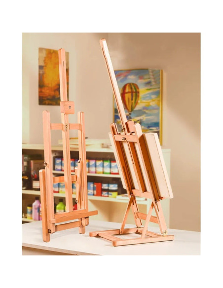 CRDSEV16,Sevalet de masa/birou pentru pictura, din lemn de fag, inaltime 60 cm, M1