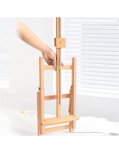 CRDSEV16,Sevalet de masa/birou pentru pictura, din lemn de fag, inaltime 60 cm, M1