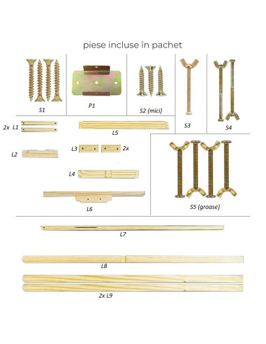 CRDSEV3_150ROZ,Sevalet pictura, 150 cm, lemn de pin, inaltime reglabila, culoare roz