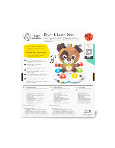 BB-16830,Baby Einstein - Toba muzicala, "Drum & Learn Dean" BB-16830,Baby Einstein - Toba muzicala, "Drum & Learn Dean"