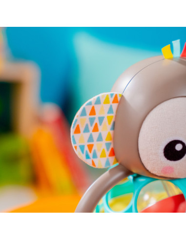BB-16779,Bright Starts - Jucarie multi-senzoriala, "Grab & Giggle Monkey"