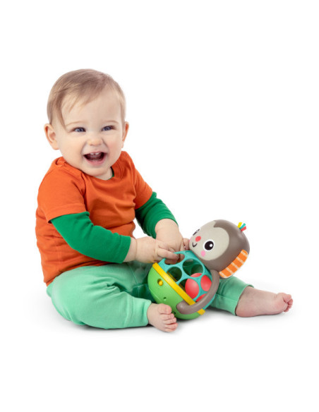 BB-16779,Bright Starts - Jucarie multi-senzoriala, "Grab & Giggle Monkey"