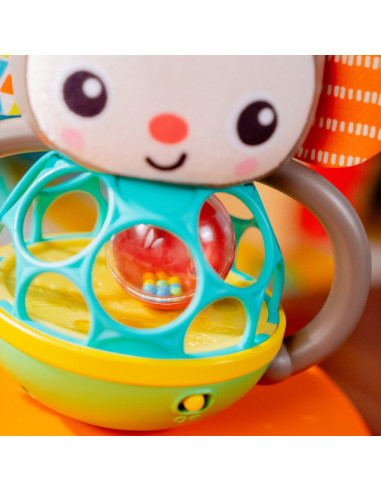 BB-16779,Bright Starts - Jucarie multi-senzoriala, "Grab & Giggle Monkey"