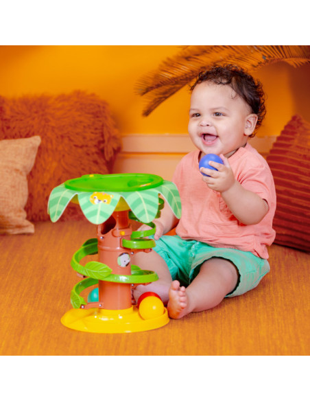BB-16826,Bright Starts - Jucarie tropicala, "Twirl™ Ball Play Toy"