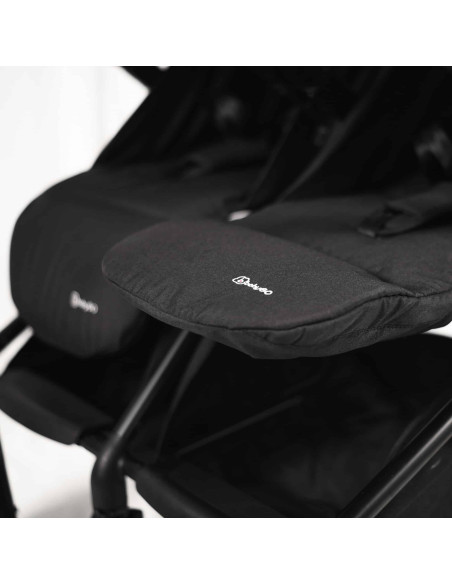 BB-BGO-7901,BabyGo - Carucior pliabil pentru gemeni GoTwice, Black