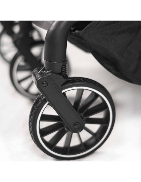 BB-BGO-7901,BabyGo - Carucior pliabil pentru gemeni GoTwice, Black