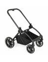 BB-BGO-77531,BabyGo - Carucior 3 in 1 Harmony Grey cu maner reglabil pe inaltime, cadru Black