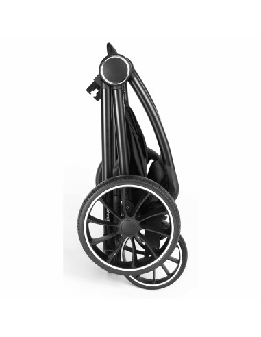 BB-BGO-77531,BabyGo - Carucior 3 in 1 Harmony Grey cu maner reglabil pe inaltime, cadru Black