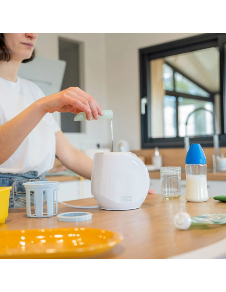 BB-B002106,Badabulle – Incalzitor de biberoane/borcane pentru casa si masina Easy+ Pastel