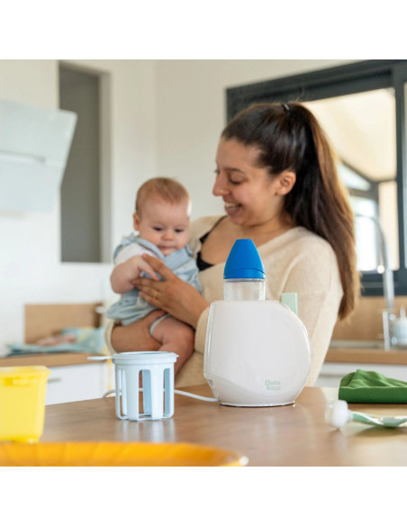 BB-B002106,Badabulle – Incalzitor de biberoane/borcane pentru casa si masina Easy+ Pastel