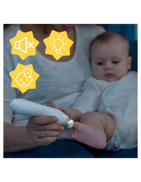 BB-B032005,Badabulle - Dispozitiv electric pentru scurtarea unghiilor bebelusului