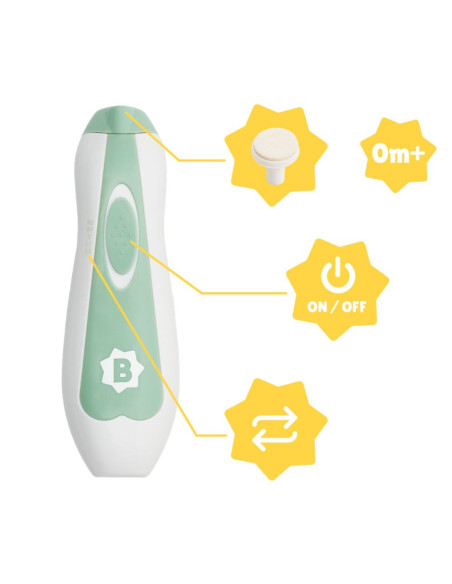 BB-B032005,Badabulle - Dispozitiv electric pentru scurtarea unghiilor bebelusului