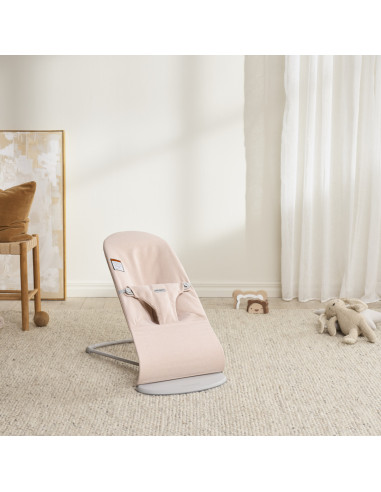 BS-006028A,BabyBjorn - Balansoar Bliss Light Pink din tesatura melange cu aspect Clasic