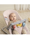 BS-006028A,BabyBjorn - Balansoar Bliss Light Pink din tesatura melange cu aspect Clasic