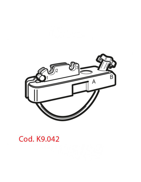 K9.042,Kit prindere pentru cutii portbagaj G3 (set de 4 buc)