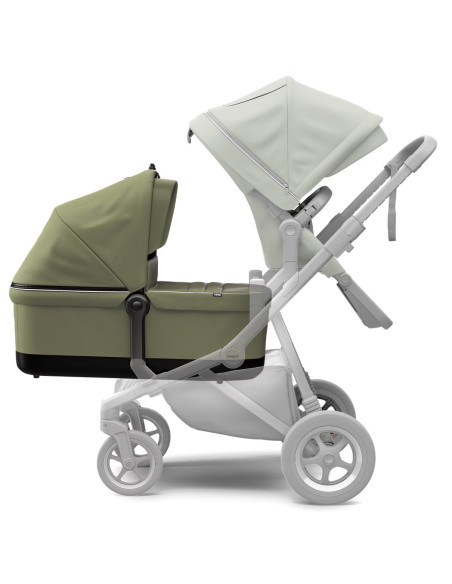 TA11000111,Landou, Thule, Sleek Bassinet, pentru caruciorul Thule Sleek Soft Green