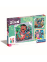 VV-1200-25321,Puzzle Super Color Disney 3x48 Stitch Clementoni
