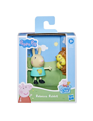 F2179_F2208,Peppa Pig Figurina Prietenii Amuzanti Iepurasul Rebecca 7cm