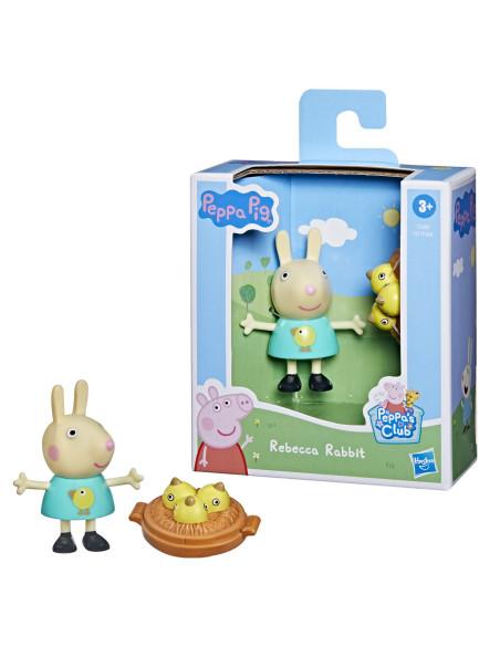 F2179_F2208,Peppa Pig Figurina Prietenii Amuzanti Iepurasul Rebecca 7cm