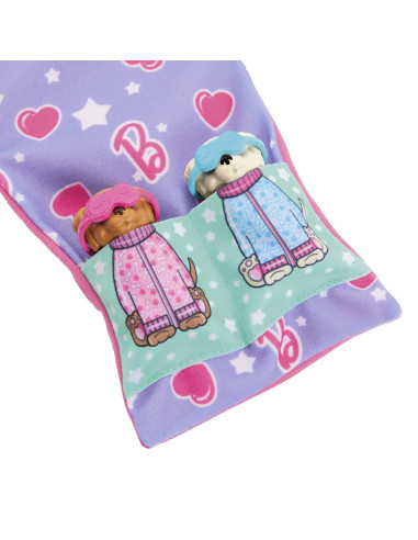 MTHXN01,Barbie Papusa Barbie Family Set Petrecere Cu 2 Catelusi Color Change