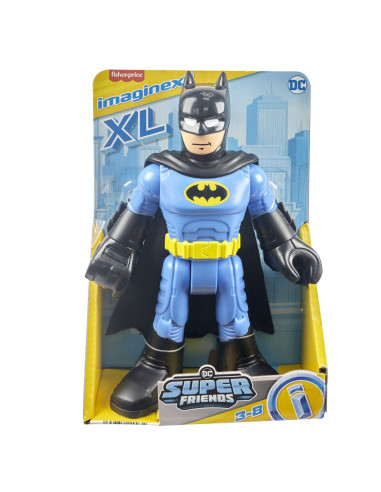 MTGPT41_HXH33,Fisher Price Imaginext Dc Super Friends Figurina Batman Xl Cu Costum Albastru