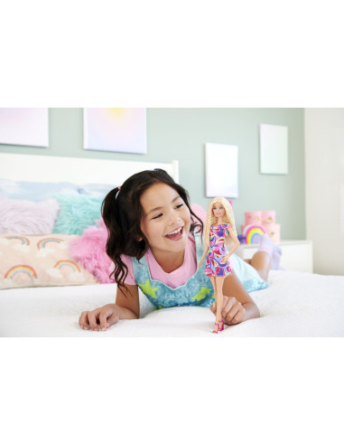 MTHRH20,Papusa Barbie Fashionista Cu Par Blond Ondulat