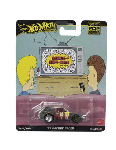 MTHXD63_HVJ43,Hot Wheels Pop Culture Masinuta Metalica Beavis And Butthead Packin Pacer 77 Scara 1:64