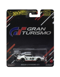 MTHXD63_HVJ34,Hot Wheels Pop Culture Masinuta Metalica Gran Turismo Nissan Gt R Nismo Gt 3 Scara 1:64