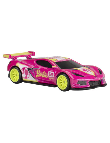 MTHXD63_HVJ51,Hot Wheels Pop Culture Masinuta Metalica Barbie 65 Corvette C8 R Scara 1:64
