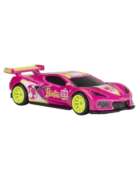 MTHXD63_HVJ51,Hot Wheels Pop Culture Masinuta Metalica Barbie 65 Corvette C8 R Scara 1:64