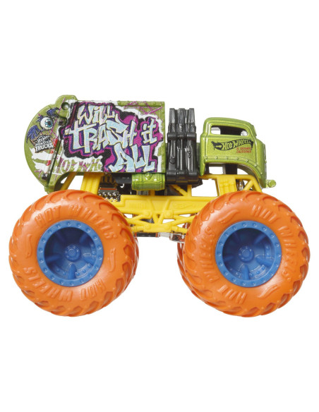 MTFYJ44_JCF04,Hot Wheels Monster Truck Masinuta Will Trash It All Scara 1:64