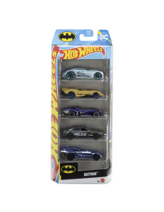 MT1806_JBJ76,Set 5 Masini Hot Wheels Batman