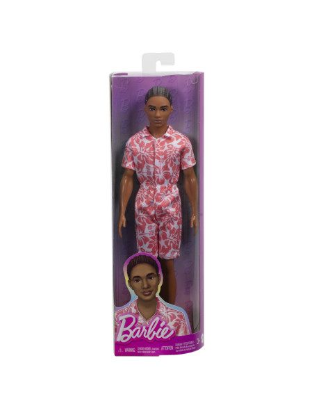 MTDWK44_HYT99,Barbie Papusa Baiat Fashionistas In Salopeta Stil Hawaian Si Sandale Verzi