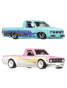 MTHBL96_HRR78,Hot Wheels Premium Set 2 Masinute Metalice Datsun Sunny Truck Si Nissan Hardbody Scara 1:64