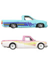 MTHBL96_HRR78,Hot Wheels Premium Set 2 Masinute Metalice Datsun Sunny Truck Si Nissan Hardbody Scara 1:64