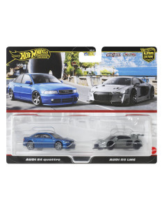 MTHBL96_JDY82,Hot Wheels Premium Set 2 Masinute Metalice Audi S4 Quattro Si Audi R8 Lms Scara 1:64