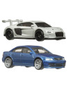 MTHBL96_JDY82,Hot Wheels Premium Set 2 Masinute Metalice Audi S4 Quattro Si Audi R8 Lms Scara 1:64