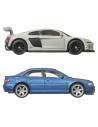 MTHBL96_JDY82,Hot Wheels Premium Set 2 Masinute Metalice Audi S4 Quattro Si Audi R8 Lms Scara 1:64