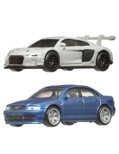 MTHBL96_JDY82,Hot Wheels Premium Set 2 Masinute Metalice Audi S4 Quattro Si Audi R8 Lms Scara 1:64