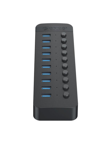CT2U3-10AB-BK,HUB USB Orico CT2U3-10AB USB 3.0 negru