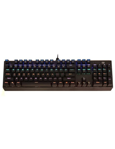 T-TGK319-BL,Tastatura mecanica T-Dagger Pavones neagra iluminare rainbow