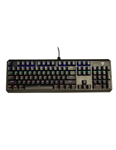 T-TGK319-BL,Tastatura mecanica T-Dagger Pavones neagra iluminare rainbow